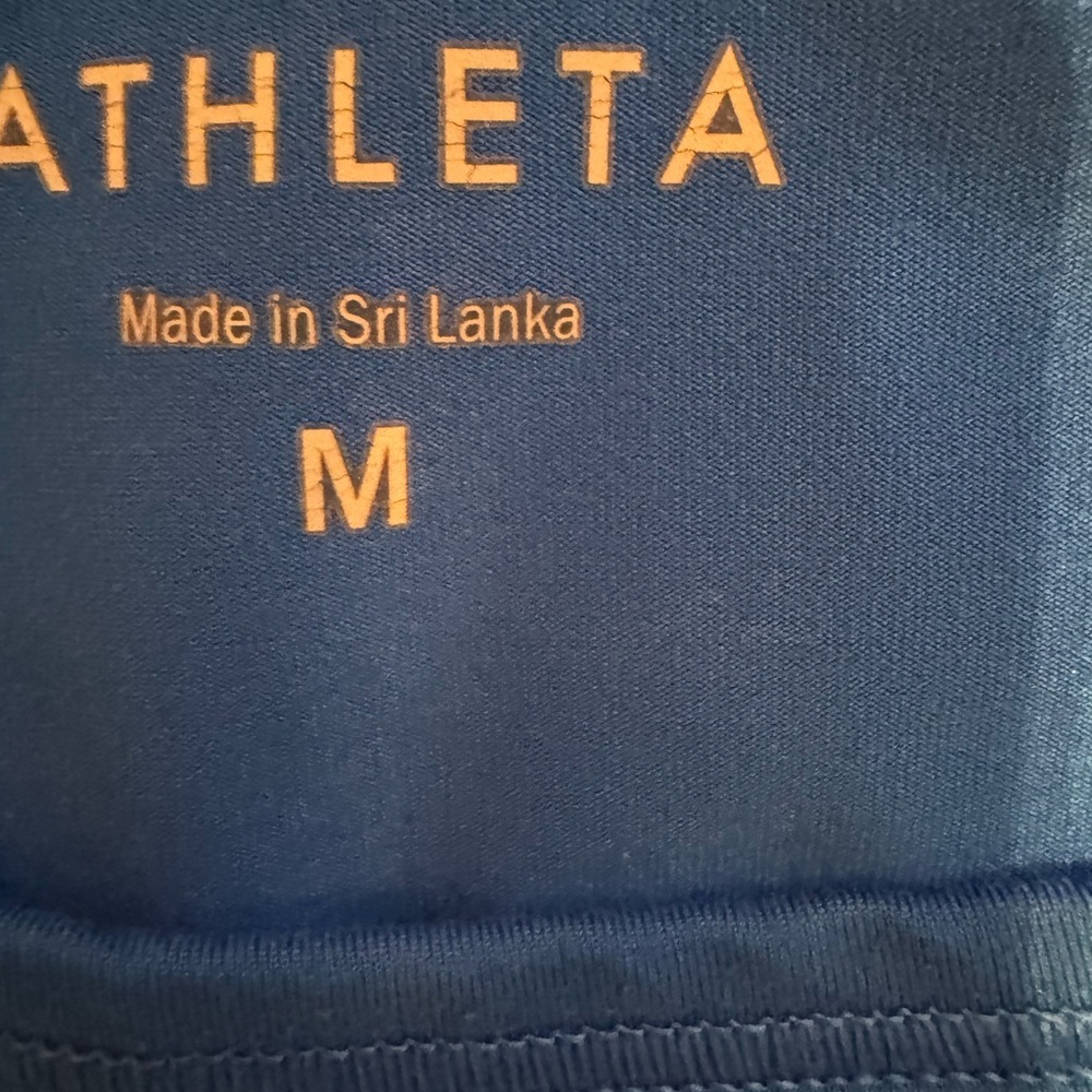 Athleta Women's Vibrant Blue Athletic Tank Top Size Medium - Picture 7 of 8